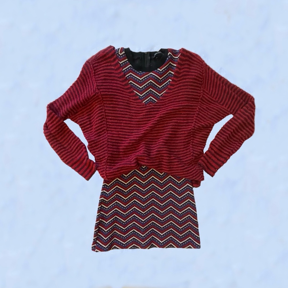 Free People Red Sweater